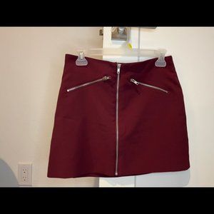Forever 21 Maroon Pencil Skirt
